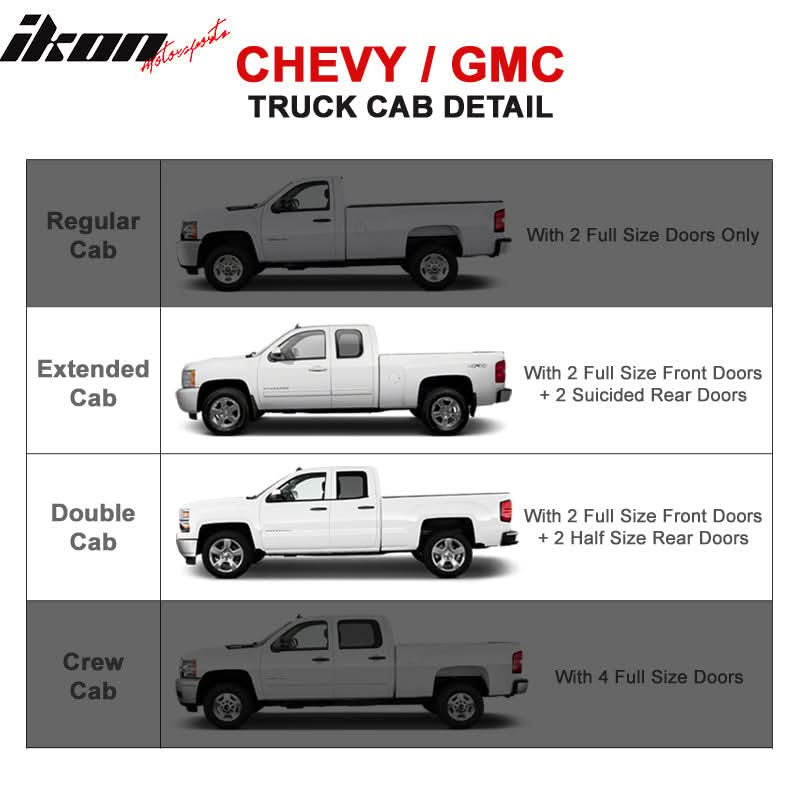 2007-2018 Silverado Sierra Extended Cab 6In Running Board Stainless