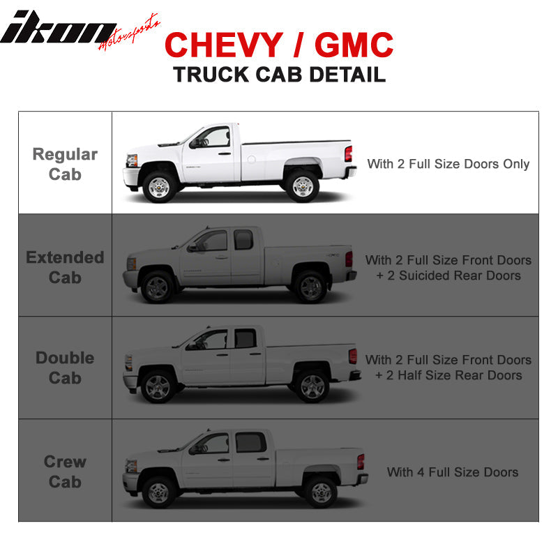 2001-2013 Silverado Sierra 1500 Regular Cab 6In SS Running Boards