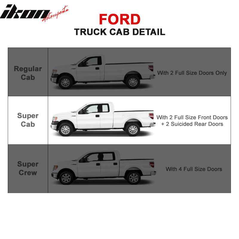 2004-2008 Ford F150 Super Cab 6" Nerf Bars Side Rails Running Boards