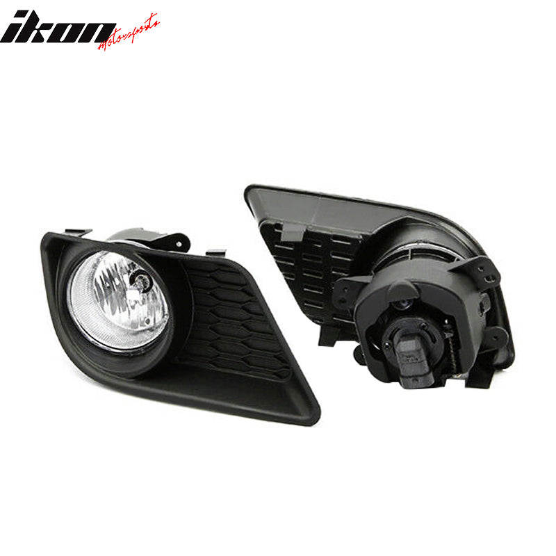 Fits 11-14 Dodge Charger Bumper Assembly Fog Light w/ Bulbs Clear Lens