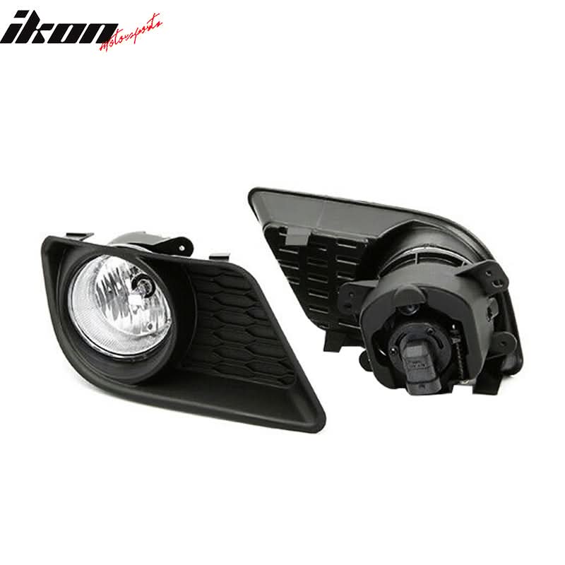 Fits 11-14 Dodge Charger Bumper Assembly Fog Light w/ Bulbs Clear Lens