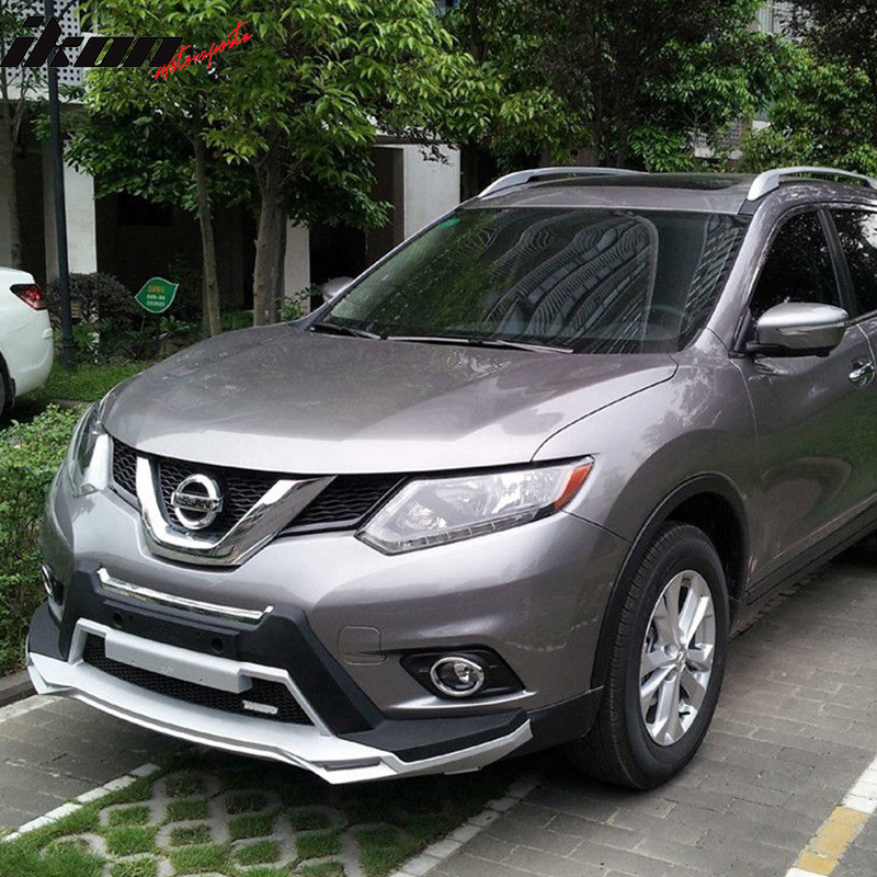 2014-2016 Nissan Rogue Chrome Fog Lighs w/ Bulb Switch Bezel Pair