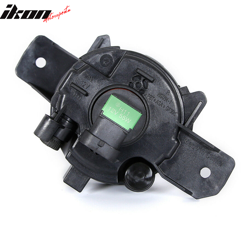 2014-2016 Nissan Rogue Chrome Fog Lighs w/ Bulb Switch Bezel Pair