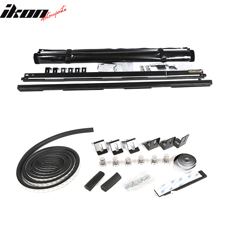 2005-2019 Nissan Frontier 72in Black Roll Up Tonneau Cover Vinyl