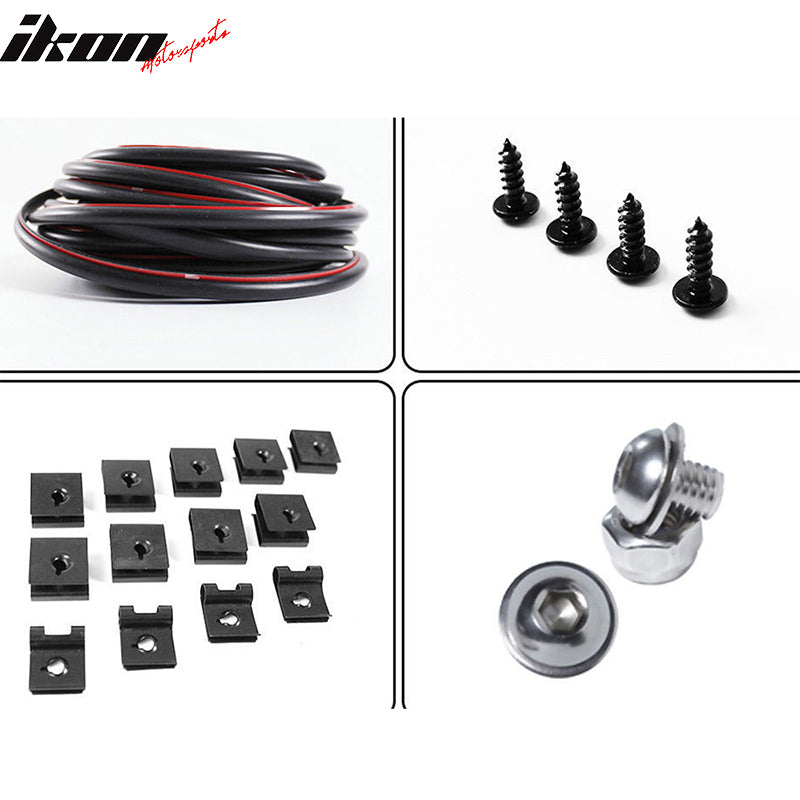 1999-2007 Ford F250 F350 HD Black Pocket Style Fender Flares ABS