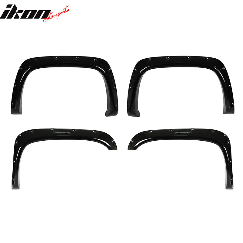1994-2002 Dodge Ram 1500 2500 Pocket Riveted Style Fender Flares ABS