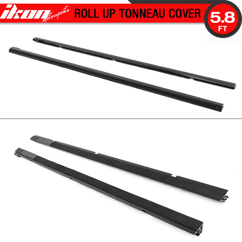 2014-2017 Chevy Silverdo Roll Lock Soft Tonneau Cover Black 5.8ft Bed