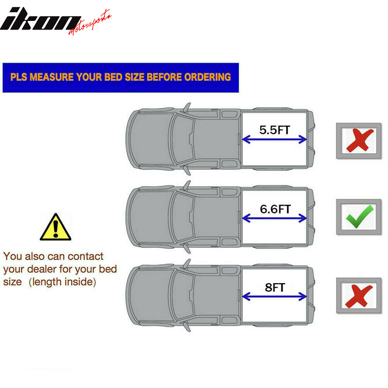 Fits 19-22 Chevy Silverado GMC Sierra 6.6 ft Lock Soft Tonneau Cover