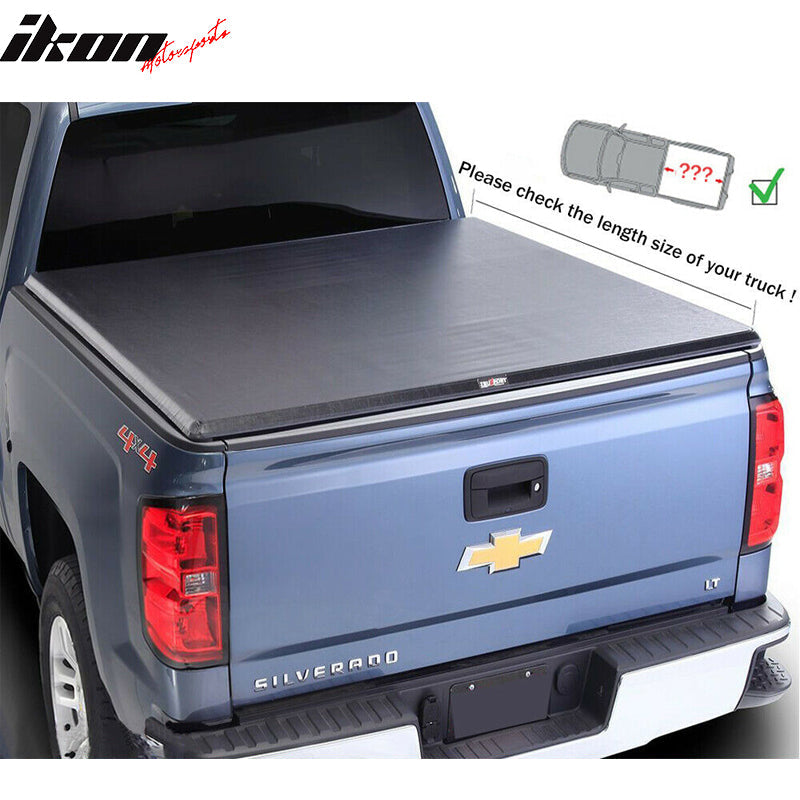 Fits 19-22 Chevy Silverado GMC Sierra 6.6 ft Lock Soft Tonneau Cover