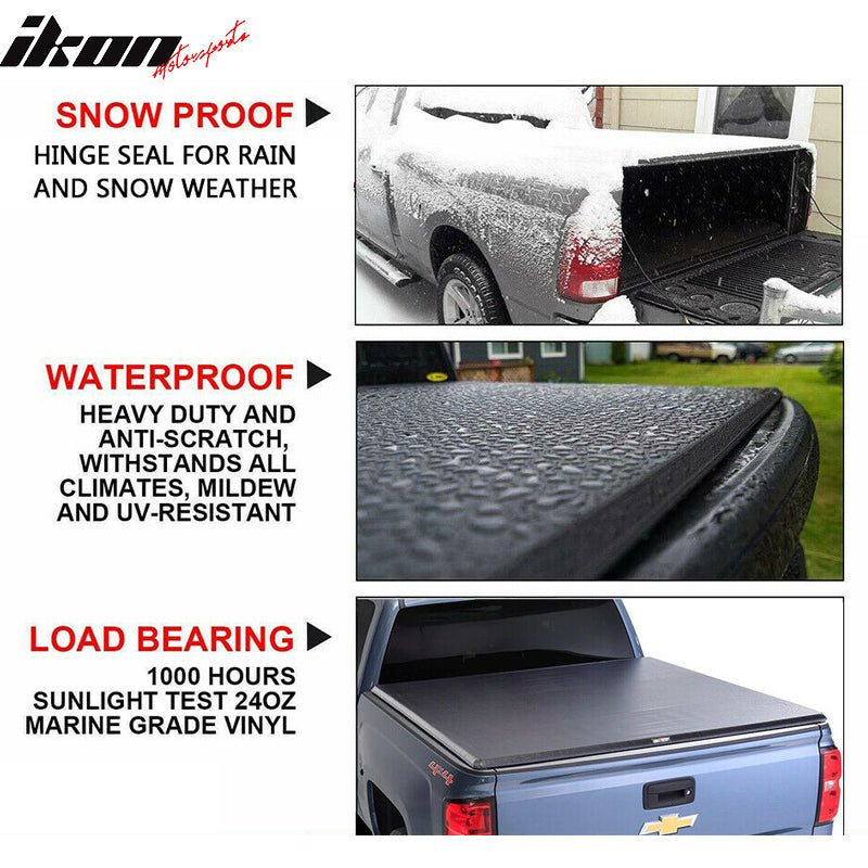 Fits 19-22 Chevy Silverado GMC Sierra 6.6 ft Lock Soft Tonneau Cover