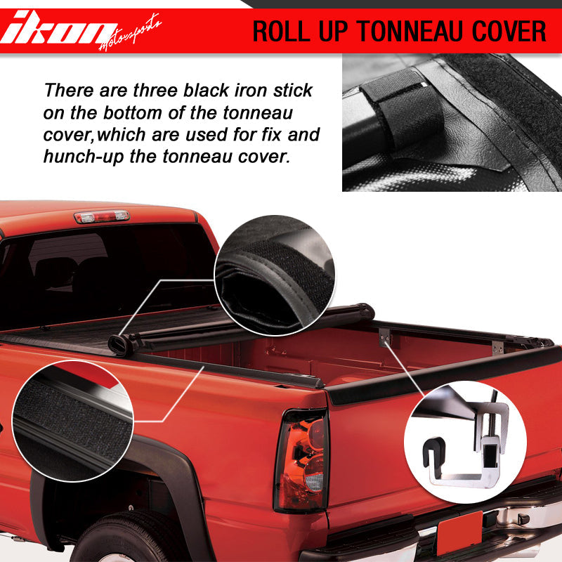 2009-2017 Dodge Ram 1500 2500 3500 5.7ft Roll Soft Tonneau Cover Vinyl