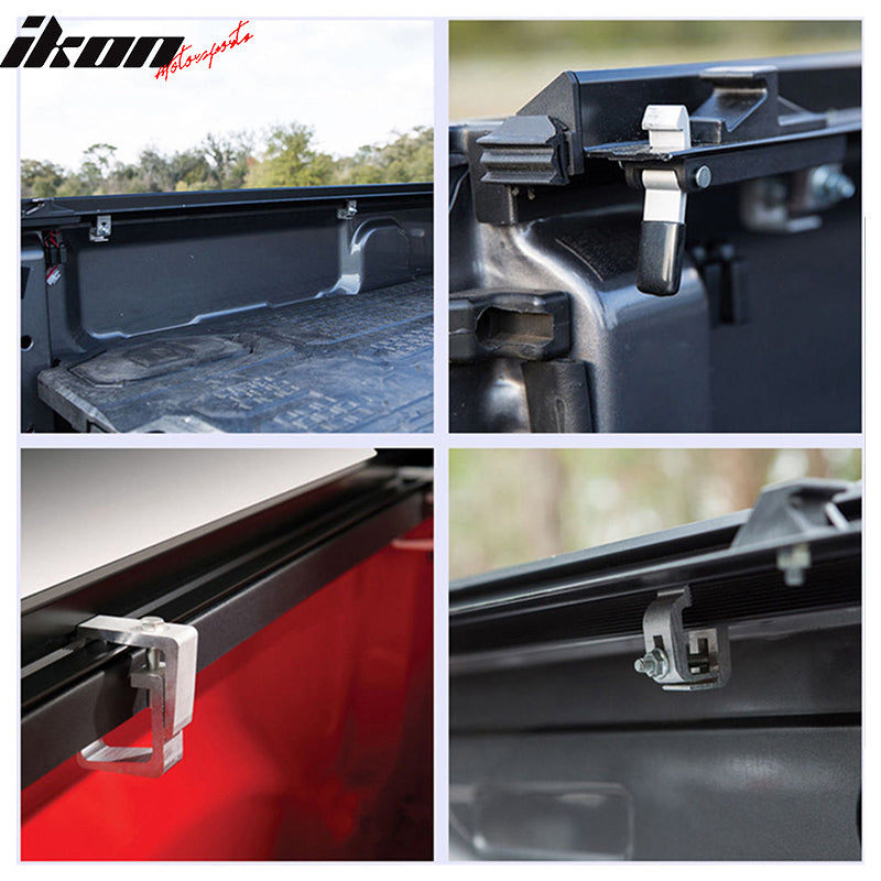 2015-2022 Ford F-150 8ft/96" Black Lock Roll Up Tonneau Cover Aluminum