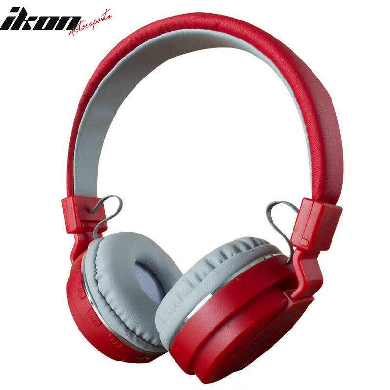 Universial Red Bluetooth Wireless Headphones Sport Stereo Foldable