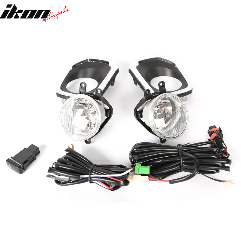 2016-2023 Toyota Tacoma Clear Fog Lights Lamps w/ Switch Assembly