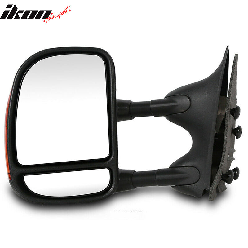 1999-2007 Ford F250 F350 Telescoping Power Tow Mirrors Turn Signal ABS