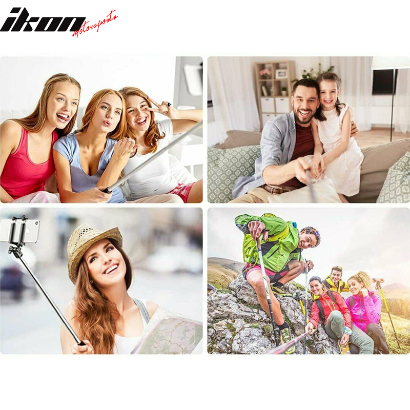 Blue 24''Selfie Stick Extendable Phone Holder Fits iPhone and Android