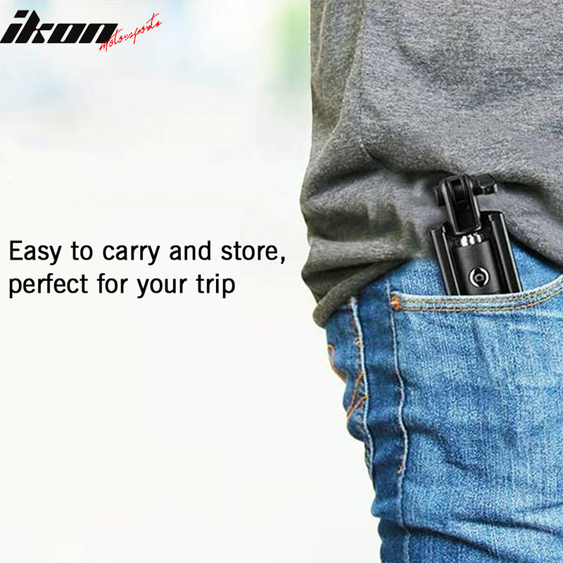 Blue 24''Selfie Stick Extendable Phone Holder Fits iPhone and Android