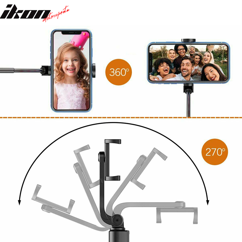 Blue 24''Selfie Stick Extendable Phone Holder Fits iPhone and Android