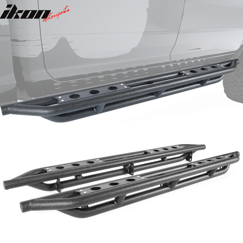 2009-2023 Dodge Ram 1500 Black Powder Coated Running Board Iron Steel