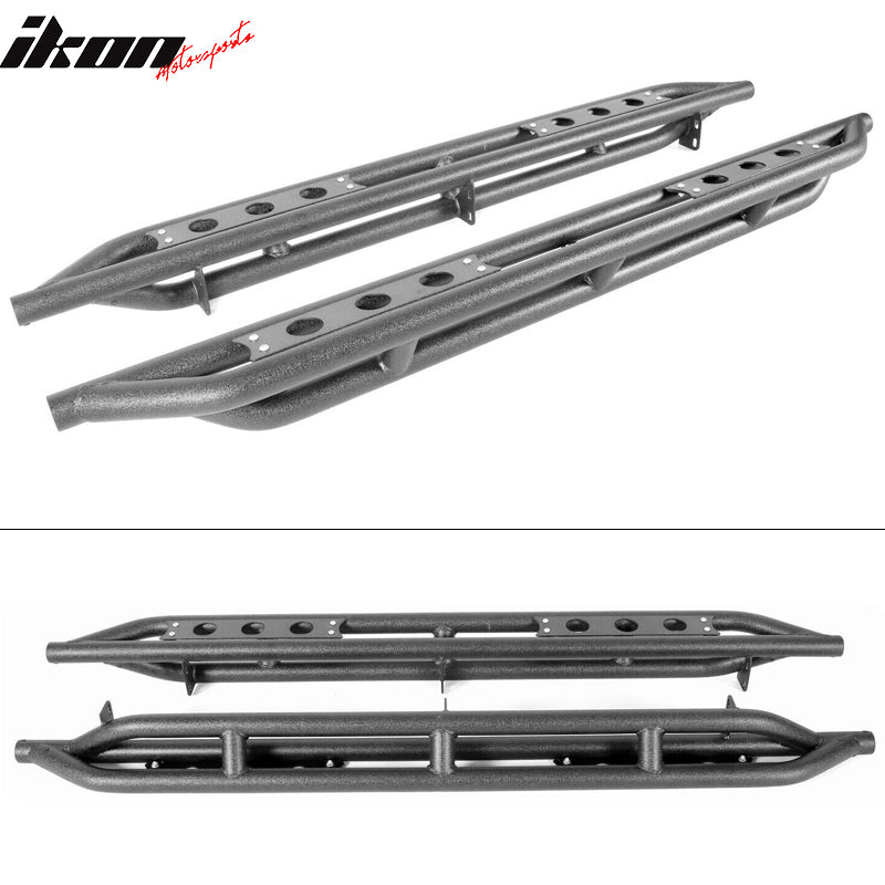 2009-2023 Dodge Ram 1500 Black Powder Coated Running Board Iron Steel