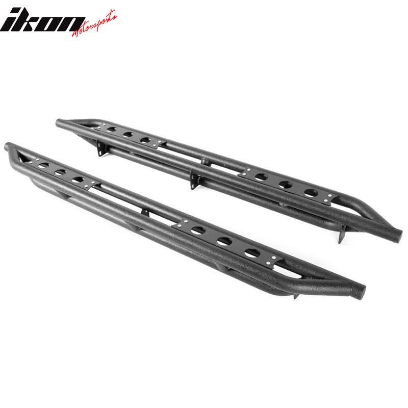 2009-2023 Dodge Ram 1500 Black Powder Coated Running Board Iron Steel