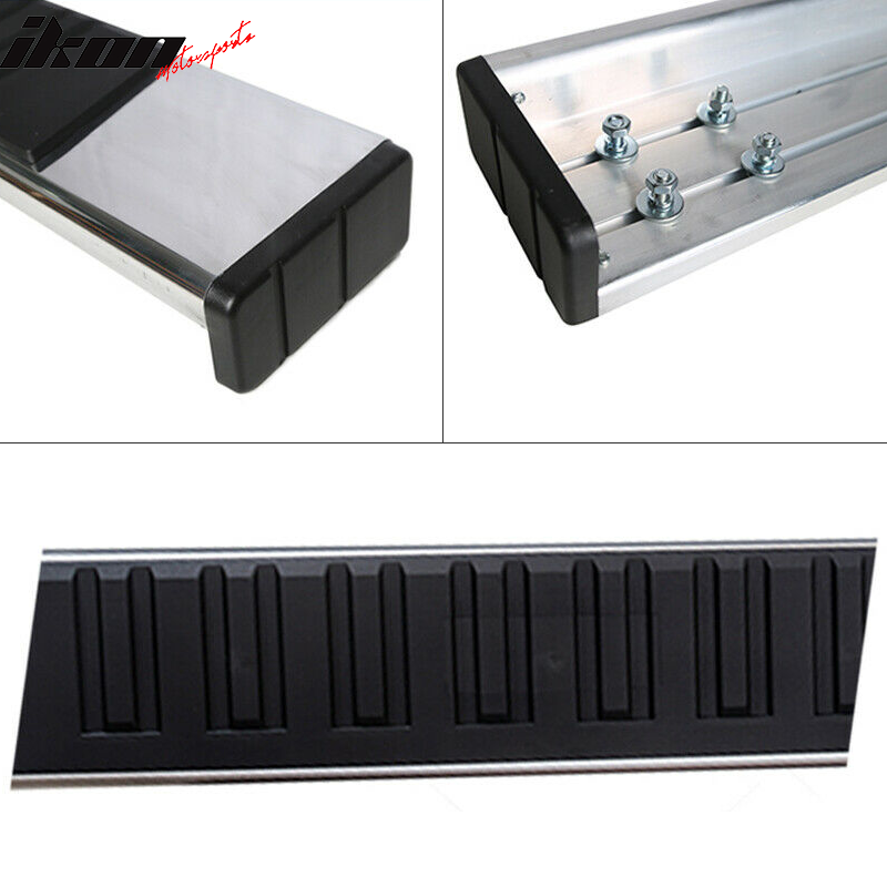 2015-2022 Ford F150 F250 Super Cab Silver 6" Running Board Aluminum