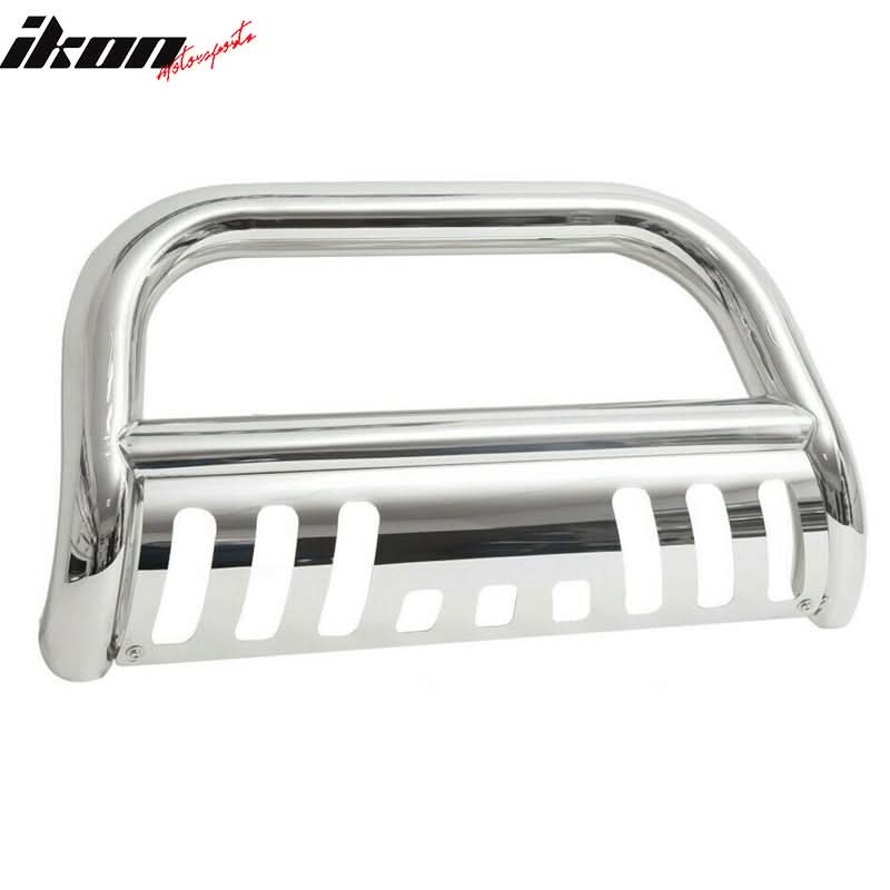 2019-2022 Chevy Silverado 1500 Front Hood Grille SS Chrome Bull Bar