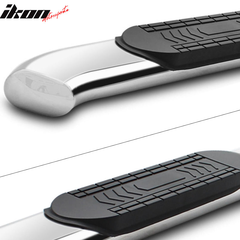 2004-2008 Ford F-150 Super Cab 5in Oval Curved Running Board Stainless