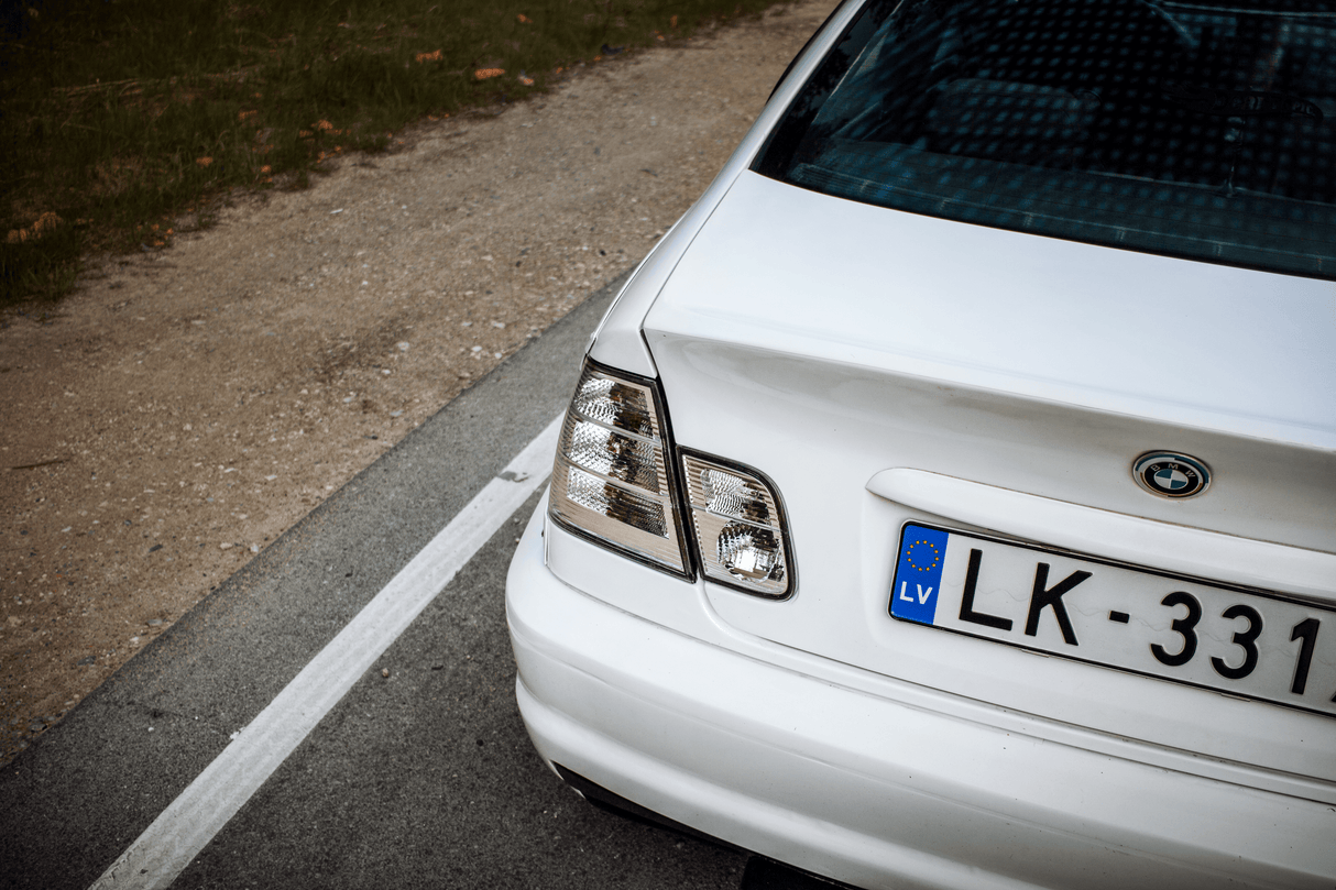 BMW 3-Series E46 Sedan Clear Tail Lights (1998-2006) - K2 Industries