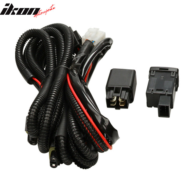 2014-2016 Nissan Rogue Chrome Fog Lighs w/ Bulb Switch Bezel Pair