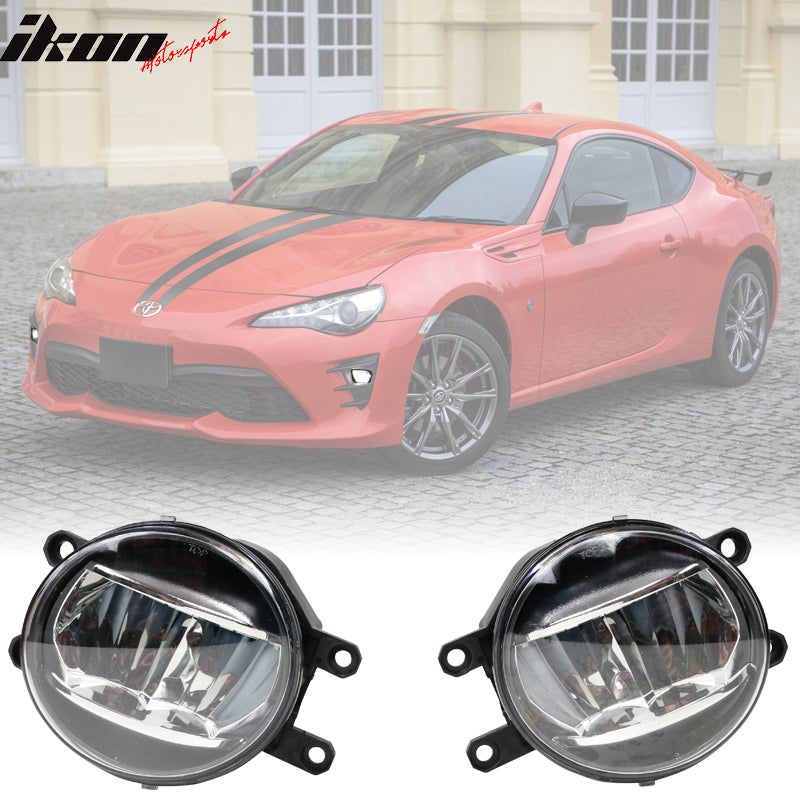 Universal Toyota Car Factory Clear Lens Front Bumper Fog Lights Lamps
