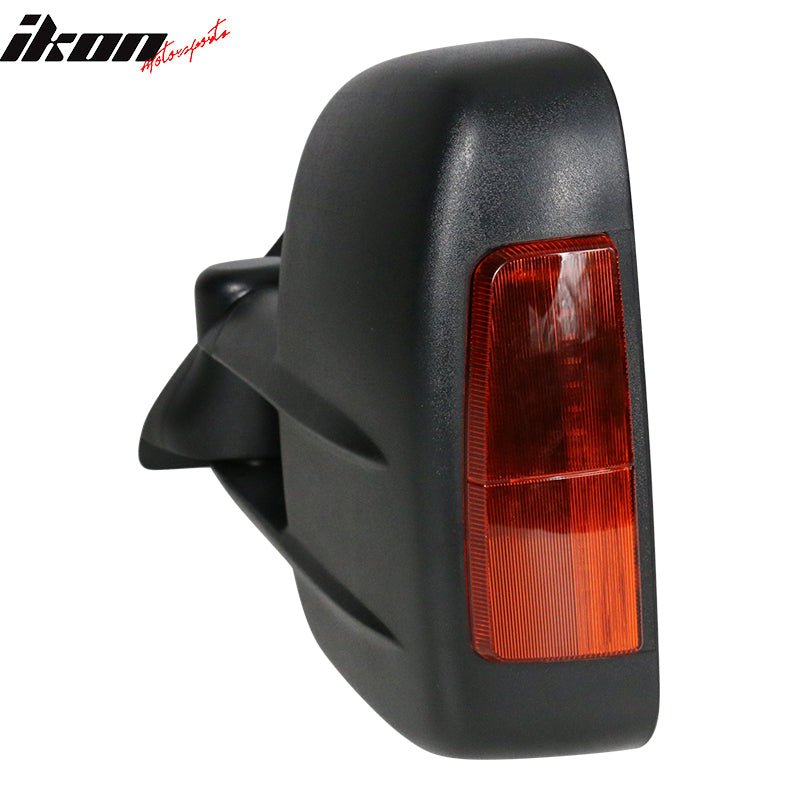 1988-1998 Chevy C/K C10 Manual Towing Side Mirrors & LED Signal ABS