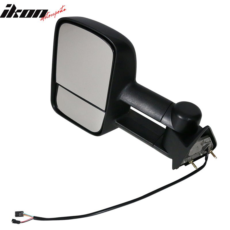 1988-1998 Chevy C/K C10 Manual Towing Side Mirrors & LED Signal ABS