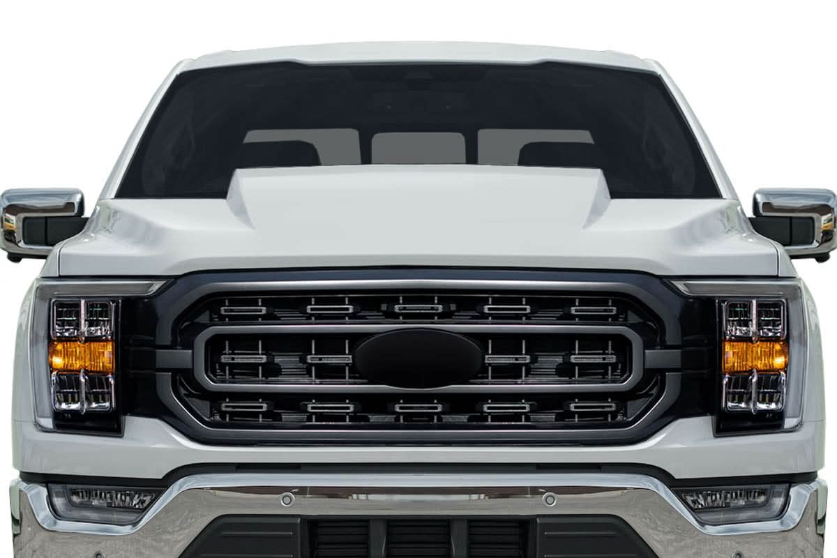 2021-2025 Ford F-150 Cowl Look Hood - 1 Piece - FRP