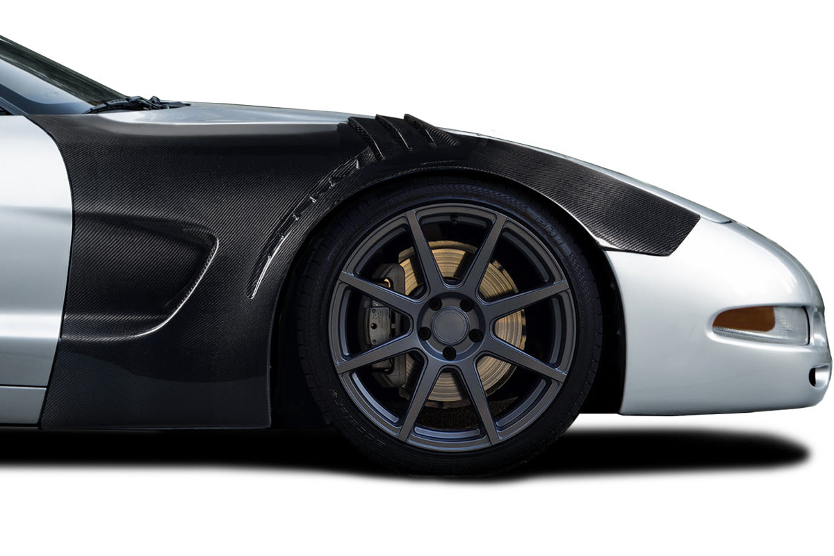 1997-2004 Chevrolet Corvette C5 Carbon Creations GT3RS Look Front Fenders (+25MM )- 2 Pieces