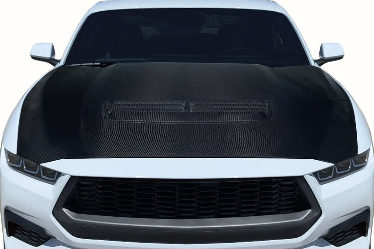 2024-2025 Ford Mustang GT OEM Look Hood - Carbon Fiber