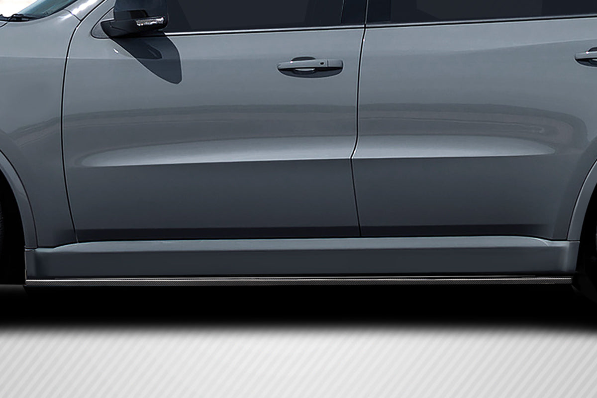 2011-2023 Dodge Durango Malibu Style Side Skirt Rocker Panels - Carbon Fiber