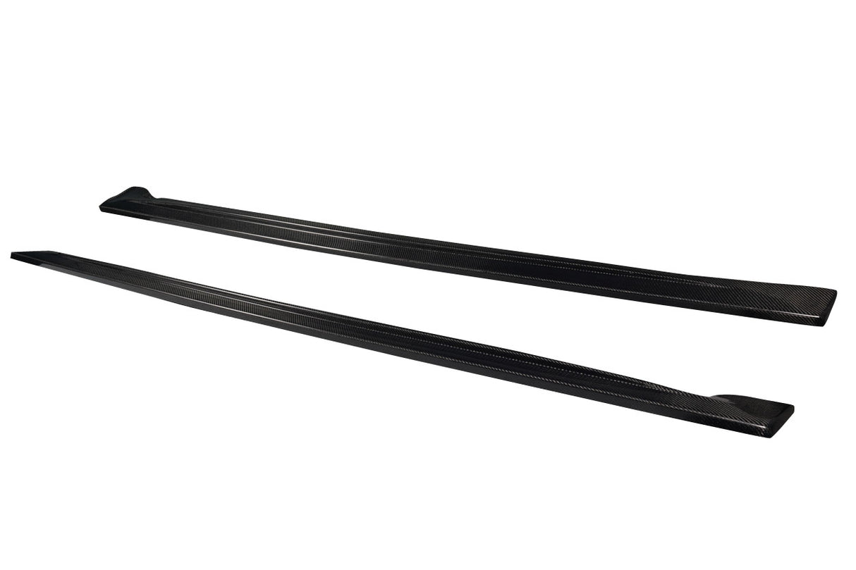 2011-2023 Dodge Durango Malibu Style Side Skirt Rocker Panels - Carbon Fiber