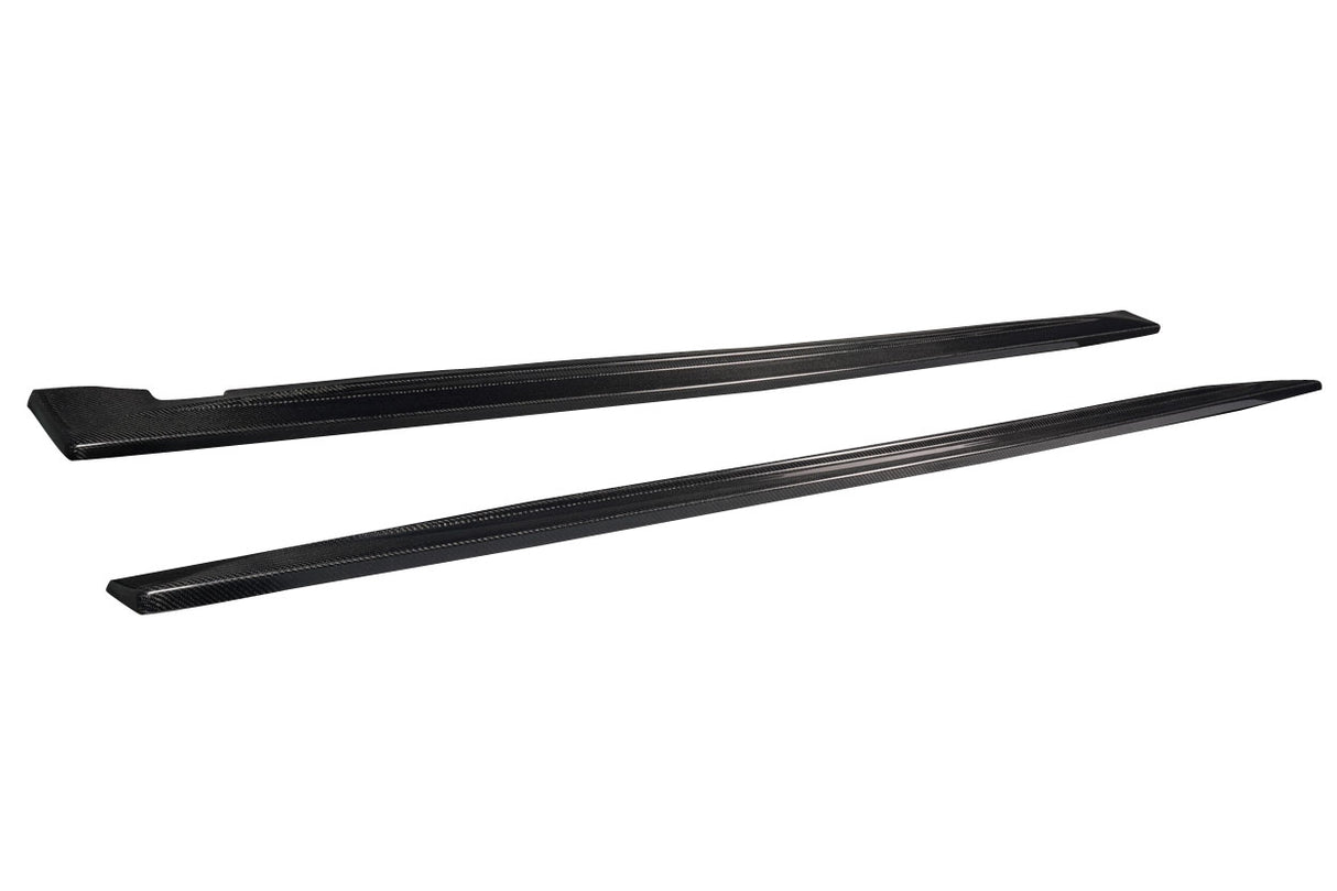 2011-2023 Dodge Durango Malibu Style Side Skirt Rocker Panels - Carbon Fiber