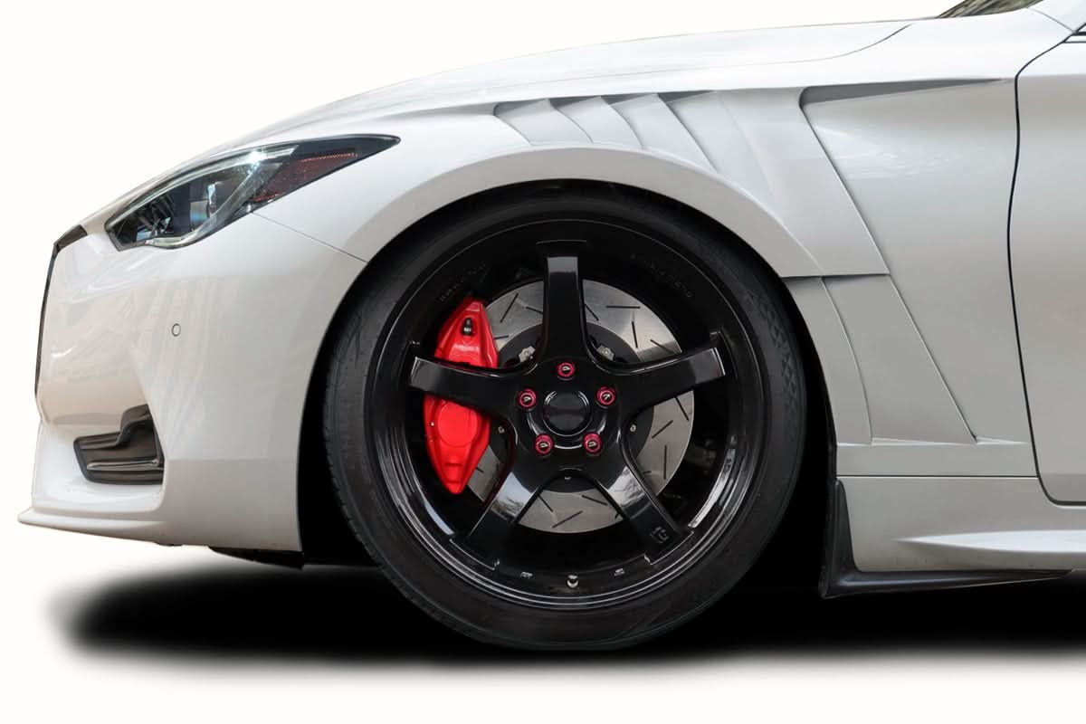 2017-2022 Infiniti Q60 Koya Style Front Fenders - 2 Pieces - FRP