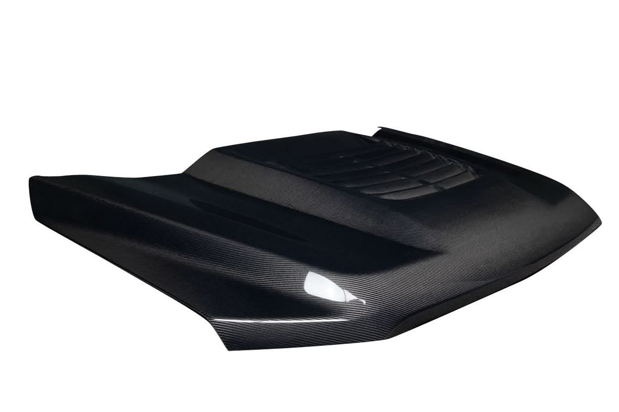 2021-2025 Ford F-150 Adventure Style Hood - Carbon Fiber