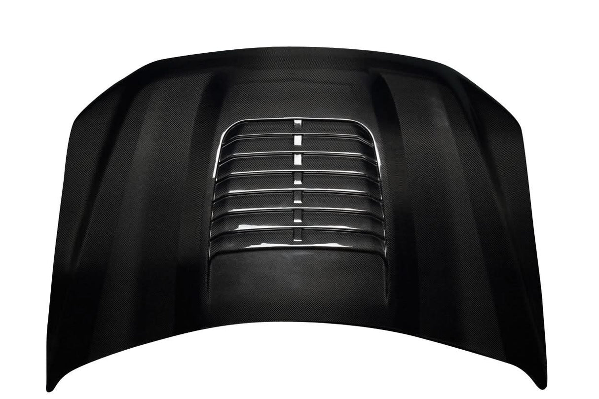 2021-2025 Ford F-150 Adventure Style Hood - Carbon Fiber