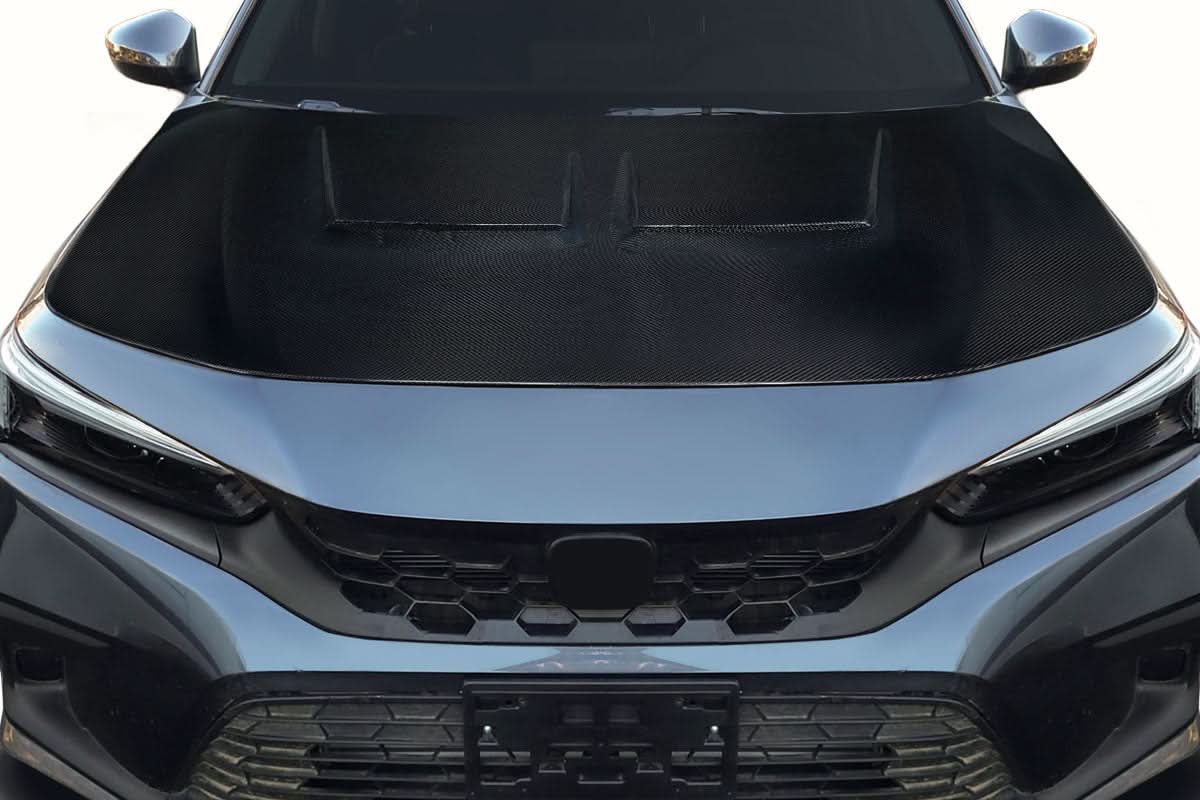 2022-2025 Honda Civic Kumei Style Hood - Carbon Fiber