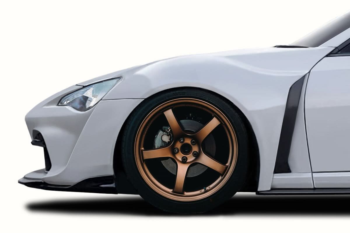 2013-2020 Toyota 86 Countersteer Style Wide Body Front Fenders - FRP