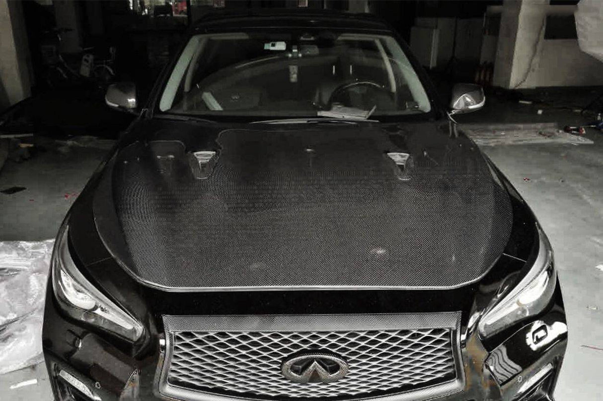 2014-2017 Infiniti Q50 Sedan EAU ROUGE Style Hood