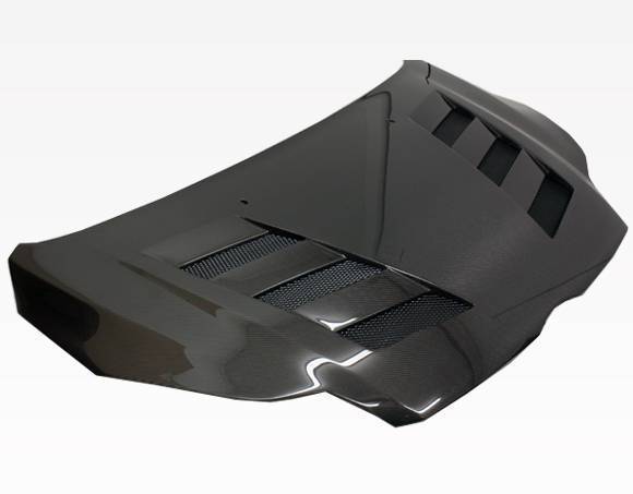 2012-2014 Ford Focus 4 doors 2 doors AMS Style Carbon Fiber Black Hood