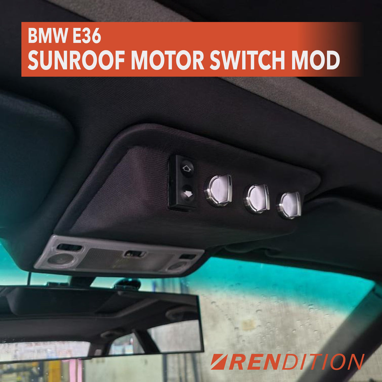 BMW E36 SUNROOF MOTOR SWITCH MOD - K2 Industries