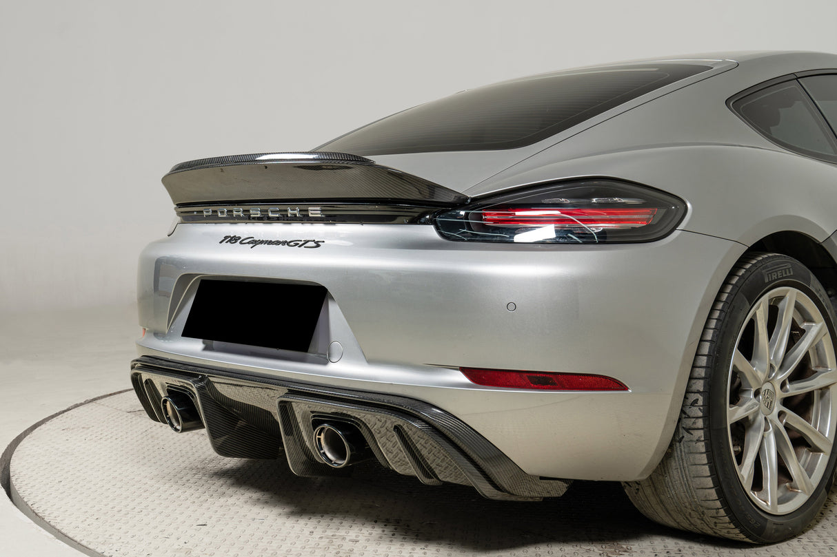 2017-2025 Porsche 718 Boxster Spyder RS Style Autoclave Carbon Fiber Spoiler