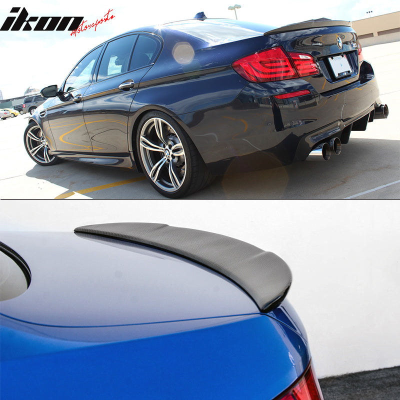 2011-2016 BMW 5 Series F10 M5 AK Style Trunk Spoiler Carbon Fiber