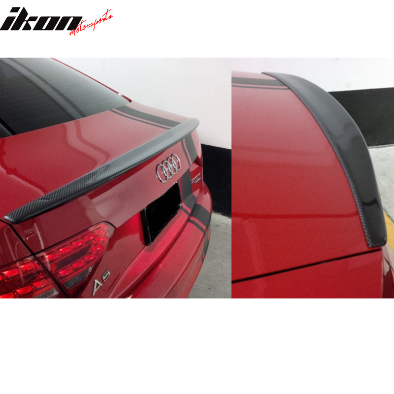 2008-2017 Audi A5 B8 S Style Trunk Spoiler Wing Carbon Fiber
